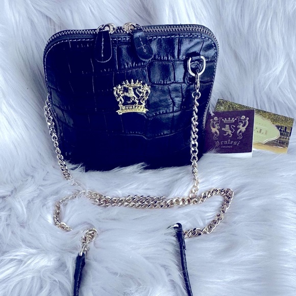 Pratesi Firenze Leather Bag/ Made in Italy - Picture 2 of 16